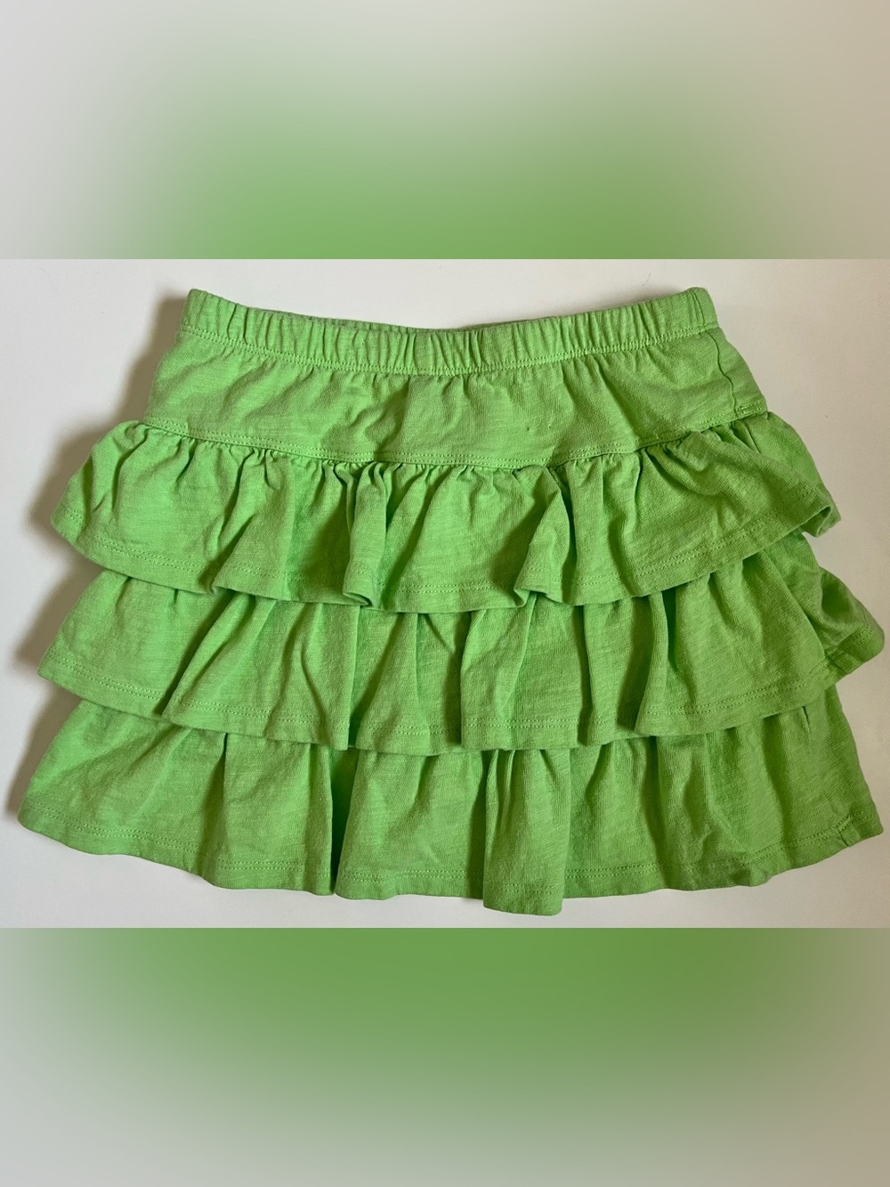 Tiered Ruffle Skorts — Bright Green